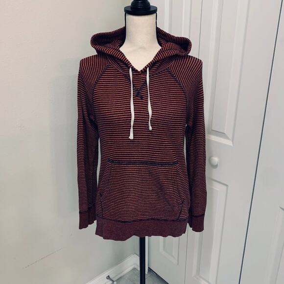 J. Crew Red/Blue striped Hoodie - S - Picture 1 of 9